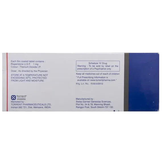 respidon 1mg tablet 10's